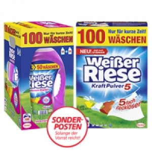 Wei&szlig;er Riese Waschmittel 100 Waschladungen, versch. Sorten, jede Packu 11.99&nbsp;&euro;