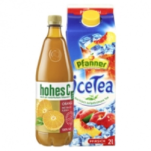hohes C oder Pfanner Eistee versch. Sorten, jede 1-Liter-Flasche/2-Lit 1.11&nbsp;&euro;