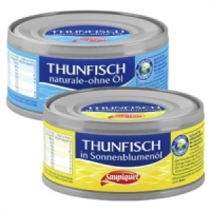 Saupiquet Thunfisch in Sonnenblumenöl oder naturale, jede 185-g-Dose/1 1.69 €