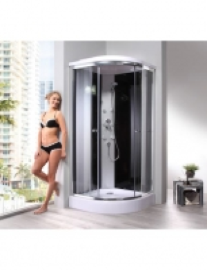 Komplettdusche Modena Premium, Duschkabine, Viertelkreisdusche 90 cm x