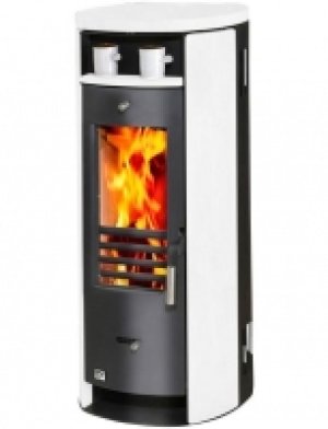 Kaminofen Slimline, Keramik, 5 kW, Zeitbrand