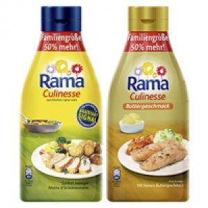 Rama Culinesse Pflanzencreme jede 500 ml + 50 % mehr Inhalt = 750-ml-A 1.99 €