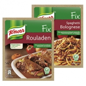 Knorr Fix f&uuml;r Spaghetti Bolognese 42 g oder f&uuml;r Rouladen 34 g und weit 0.49&nbsp;&euro;