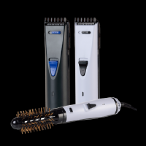 Warmluft-Curler- / Akku-Haarschneide-Set 14.99 €