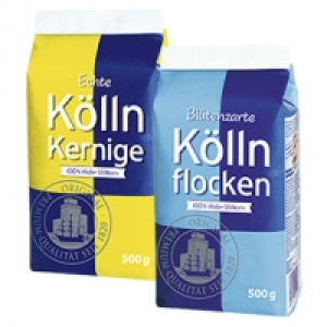 Blütenzarte Köllnflocken oder Echte Kölln Kernige 100 % Hafer-Vollkorn 0.99 €