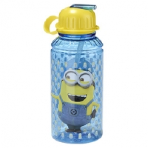 Trinkflasche mit Strohhalm, ca. 450 ml Inhalt