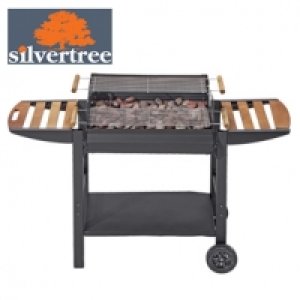 Grillwagen Pittsburgh Ascheauffangbehälter, Warmhaltrost, 2 Seitenabla