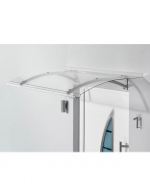 Hagebau  Pultvordach TYP PT SECCO, 150x90x22 cm, silberfarben-transparent