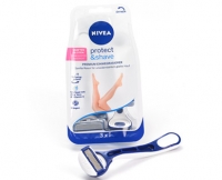 Aldi Süd  NIVEA protect & shave Premium 5-Klingen-Einwegrasierer