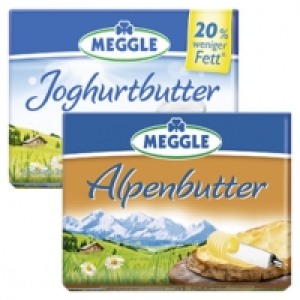 Meggle Alpen- oder Joghurtbutter, jede 250-g-Packung