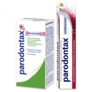 Parodontax Mundsp&uuml;lung, Zahnb&uuml;rste oder Zahncreme Fluorid oder Sanftwe