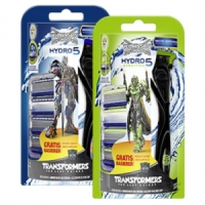 Wilkinson Hydro 5 Klingen 4er + Apparat Gratis Transformers, jede Pack