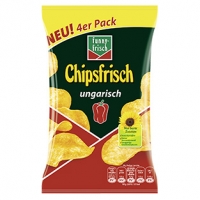 Real  Funny Frisch Chipsfrisch ungarisch, jede 4 x 50-g-Multipack