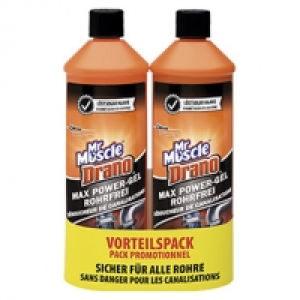 Drano Rohrfrei Power-Gel 2 x 1 Liter, jedes Doppelpack