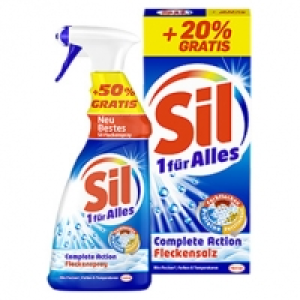 Sil 1-f&uuml;r-Alles Fleckenspray 500+250ml, Salz 500+100g oder Gel 1,3 Lit