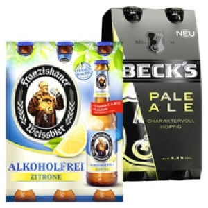 Becks 1873, Pale Ale, Amber Lager 4 x 0,33 Liter oder Franziskaner Alk