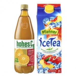 hohes C 1 Liter oder Pfanner Eistee 2 Liter, versch. Sorten, jede Flas