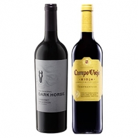 Real  Spanien Rioja Campo Viejo Tempranillo, Rosado oder Kalifornien Dark Ho