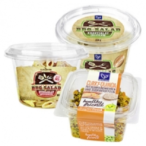 BBQ Krautsalat Coleslaw oder superfood Curry-Quinoa mit Sojabohnenkern