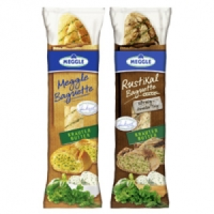 Meggle Baguette oder Rustikal Baguette versch. Sorten, jede 160-g-Pack 0.99 €
