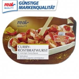 Rostbratwurst, Mini- Frikadellen oder Gefl&uuml;gelbratwurst in Curryketchu
