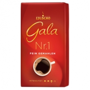 Eduscho Gala Nr. 1 fein gemahlen oder Bohne, jede 500-g-Vac.-Packung/P