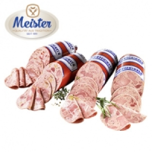 Meister Bierschinkenaufschnitt mit versch. Zutaten verfeinert, je 100