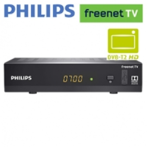 FullHD-DVB-T2-Receiver DTR3502B 4-stelliges Display HEVC/H.265, bis 10