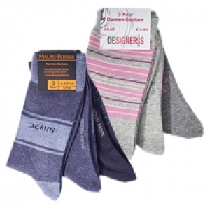 Damen- oder Herren-Socken gek&auml;mmte Baumwolle, handgekettelte Spitze, g