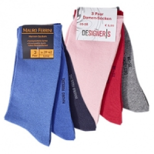 Damen- oder Herren-Socken gek&auml;mmte Baumwolle, handgekettelte Spitze, u