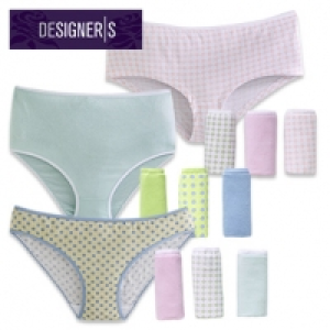 Damen-Slips, -Panties oder -Maxislips 100 % Baumwolle, 4er-Pack, je