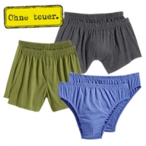 Herren-Slips, -Retrooder -Boxershorts mit hohem Baumwollanteil, Gr&ouml;&szlig;e: