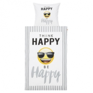 Renforc&eacute;- Bettw&auml;sche Emoji 100 % Baumwolle, 135 x 200/80 x 80 cm