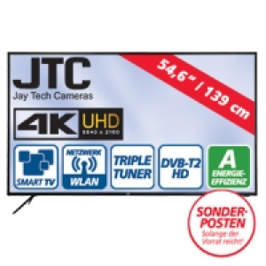 54,6-Ultra-HD-LED-TV Genesis UHD 5.5 H.265, 3 HDMI-/2 USB-Anschl&uuml;sse U