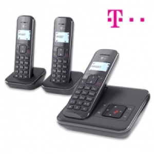 Schnurlos-DECT-Telefon Sinus CA 34 Trio beleuchtetes Display Freisprec