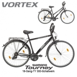 Trekkingrad Travel 100, Damen oder Herren 28er, Drehgriffschalter