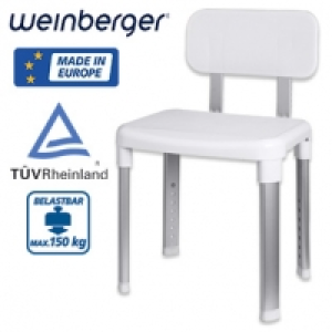 Duschstuhl 43906 h&ouml;henverstellbare, ergonomische Sitzfl&auml;che rutschfest