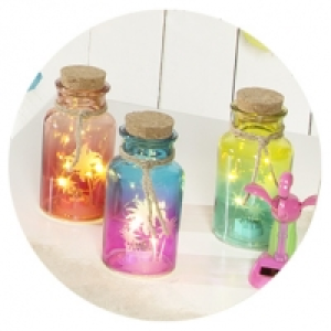 LED-Deko-Glas versch. Ausf&uuml;hrungen, ca. 12, 5 cm hoch, je