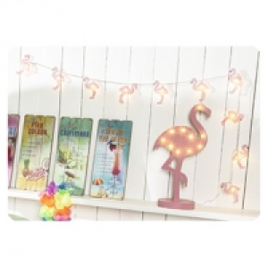 LED-Lichterkette Flamingo mit 10 LEDs, ca. 160 cm lang