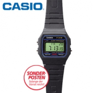 Digitale Armbanduhr F-91W beleuchtbares Display Stopp-Funktion 1/100 -