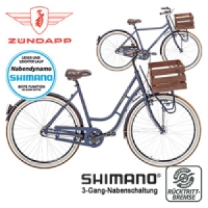 Alu-Tourenbike Ameland 28er - Shimano Drehgriffschalter - Alu-V-Brake-
