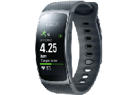 MediaMarkt Samsung SAMSUNG Gear Fit 2 Größe L Smart Watch Kunststoff, L, Dunkelgrau