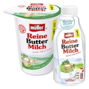 m&uuml;ller Reine Buttermilch nur 1 % Fett, jeder 500-g-Becher/ jede 500-g- 0.39&nbsp;&euro;