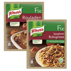 Knorr Fix f&uuml;r Spaghetti Bolognese 42 g oder f&uuml;r Rouladen 34 g und weit