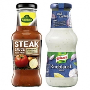 Knorr Schlemmersauce oder K&uuml;hne W&uuml;rzsauce versch. Sorten, jede 250-ml-