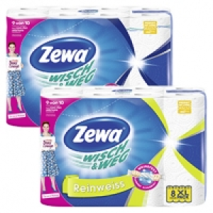 Zewa Wisch & Weg K&uuml;chenrollen versch. Sorten, jede 8 x 45-Blatt-Packun