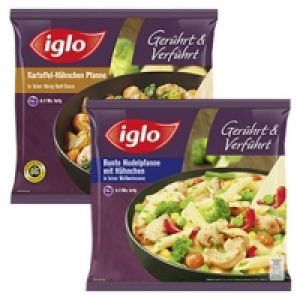 Iglo Ger&uuml;hrt & Verf&uuml;hrt Fertiggerichte versch. Sorten, gefroren, jede