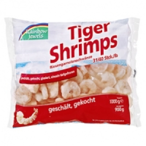 Tiger Shrimps gesch&auml;lt, gekocht, gefroren, jeder 900-g-Beutel