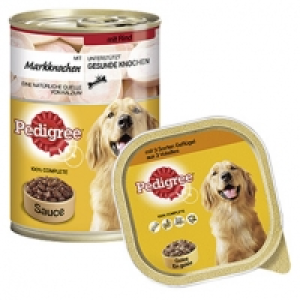 Pedigree Hunde-Nassnahrung versch. Sorten, jede 300-g-Schale/400-g-Dos 0.65&nbsp;&euro;
