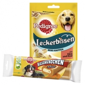 Pedigree Hunde-Snacks versch. Sorten, jede 140-g/500-g-Packung